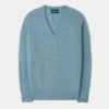 Hampshire Lambswool Jumper In Blue Seal - Classic Fit