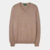 Rothwell Cotton Cashmere Jumper In Coffee