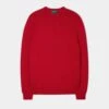 Leysmill Cotton Cashmere Jumper In Rosso
