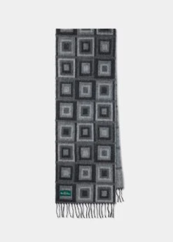 Clayworth Triple Square Scarf In Grey