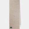 Tackley Two Colour Reversible Cashmere Scarf In Beige And Linen
