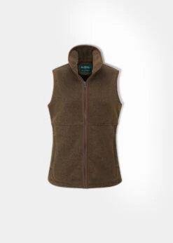 Aylsham Ladies Fleece Gilet In Pecan - Regular Fit