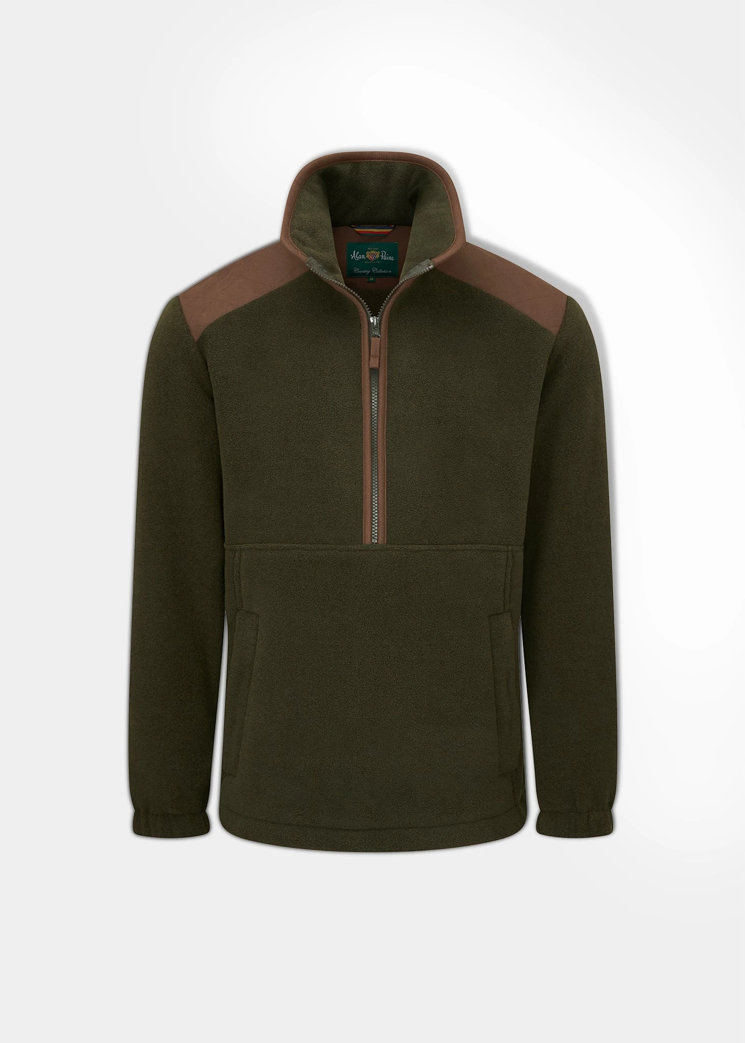 Aylsham Men's Half Zip Fleece Jacket In Green 1 Aylsham Men's Half Zip Fleece Jacket In Green