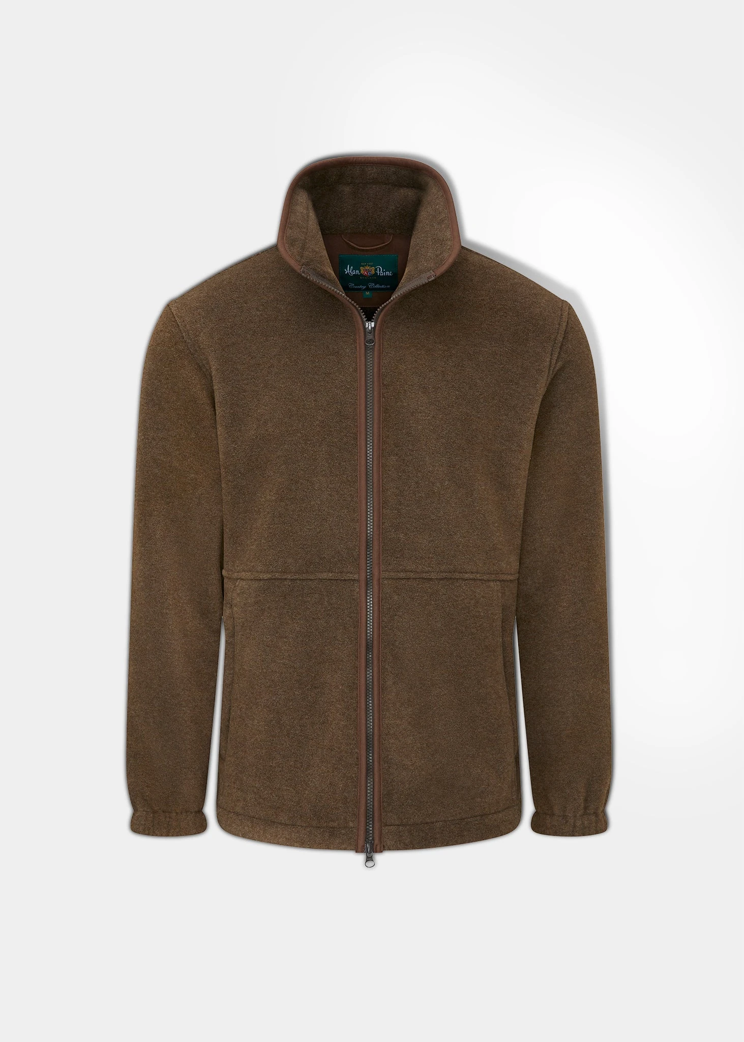 Aylsham Men's Fleece Jacket In Pecan - Regular Fit 1 Aylsham Men's Fleece Jacket In Pecan - Regular Fit