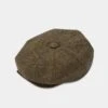 Combrook Men's Tweed Bakerboy Cap In Teak