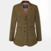 Surrey Ladies Tweed Blazer In Marsh - Regular Fit