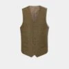 Surrey Men's Tweed Lined Country Waistcoat In Marsh - Regular Fit