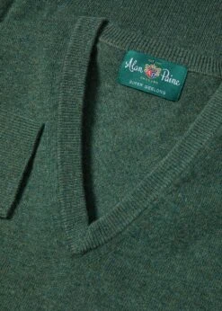 Albury Geelong Wool Jumper In Rosemary - Regular Fit -AlanPaine Shop Albury Geelong Wool Jumper Rosmary