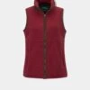 Aylsham Ladies Fleece Gilet In Cranberry - Regular Fit