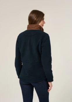 Aylsham Ladies Fleece Jacket In Dark Navy - Regular Fit -AlanPaine Shop Aylsham Ladies Fleece Jacket Navy 4