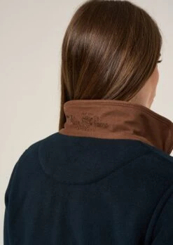 Aylsham Ladies Fleece Jacket In Dark Navy - Regular Fit -AlanPaine Shop Aylsham Ladies Fleece Jacket Navy 5