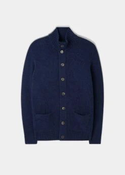 Landford Men's Lambswool Buttoned Jumper In Rhapsody - Regular Fit