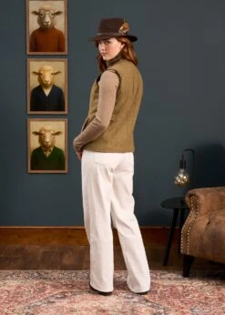 Combrook Ladies Tweed Gilet In Grove - Regular Fit 12 Combrook Ladies Tweed Gilet In Grove - Regular Fit -AlanPaine Shop Combrook Ladies Tweed Gilet Grove 5