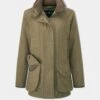 Combrook Ladies Tweed Shooting Coat In Grove - Shooting Fit