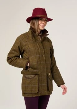 Combrook Ladies Tweed Shooting Coat In Hazel - Shooting Fit -AlanPaine Shop Combrook Ladies Tweed Shooting Coat Grove 4 e33dd0a1 e0c4 4e0a b476 76fe85201cb5