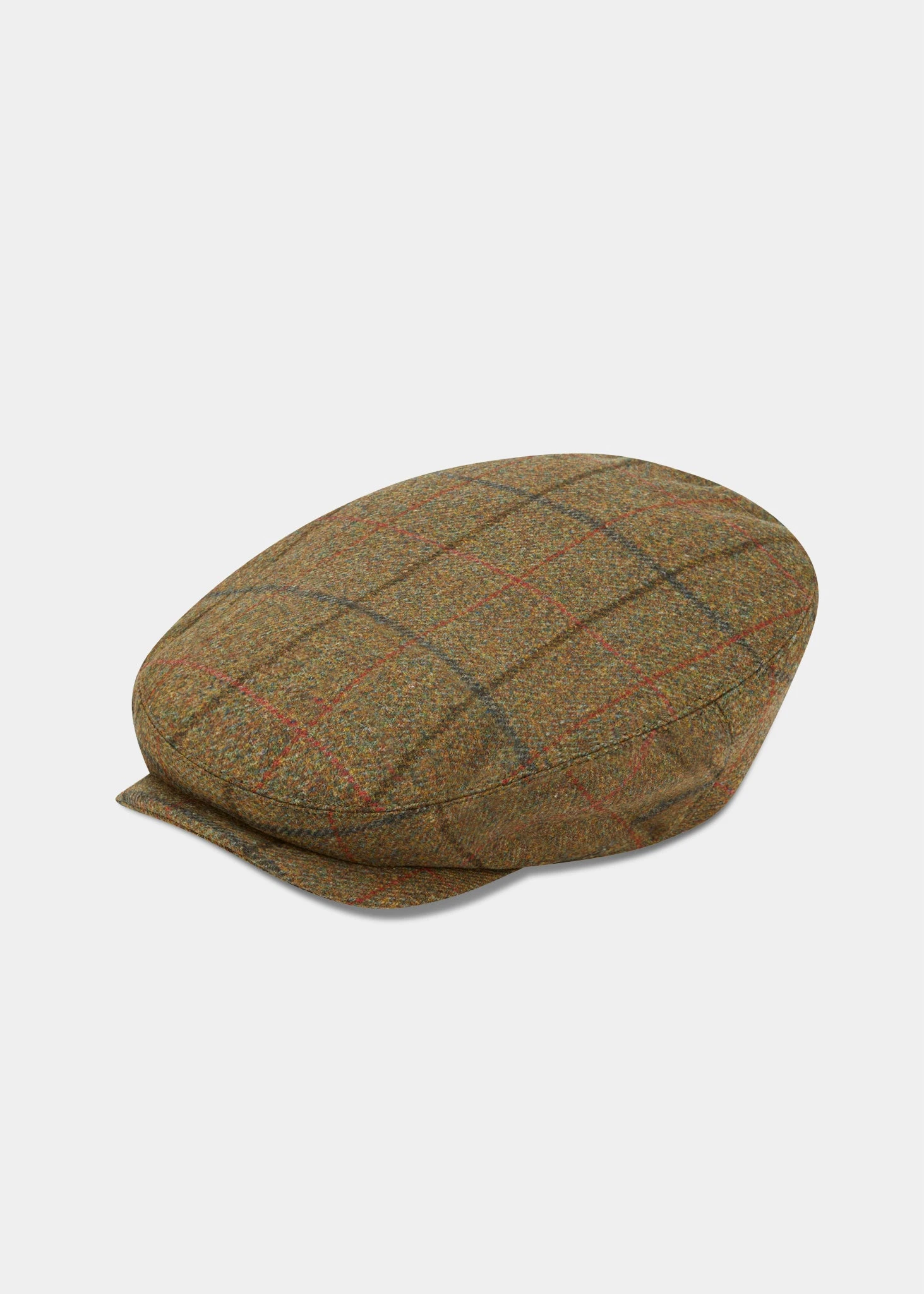 Combrook Men's Tweed Balmoral Cap In Thyme 1 Combrook Men's Tweed Balmoral Cap In Thyme