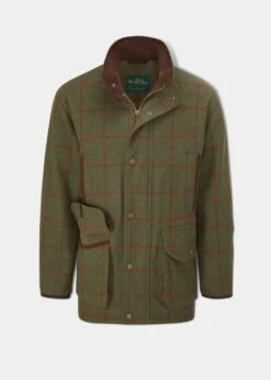 Combrook Men's Tweed Shooting Field Coat In Reed - Shooting Fit