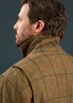 Combrook Men's Tweed Shooting Field Coat In Thyme - Shooting Fit -AlanPaine Shop Combrook Mens Tweed Shooting Field Coat Thyme 5