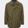 Combrook Men's Waterproof Tweed Coat In Reed - Regular Fit