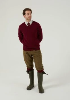 Combrook Men's Tweed Shooting Breeks In Sage -AlanPaine Shop Combrook Tweed Shooting Breeks Sage 2
