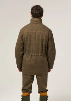 Combrook Men's Tweed Shooting Field Coat In Teak - Shooting Fit -AlanPaine Shop Combrook Tweed Shooting Field Coat Teak 4