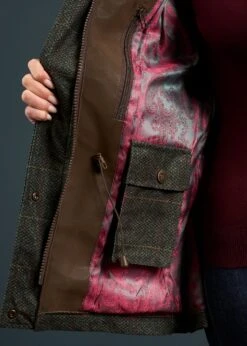 Didsmere Ladies Technical Tweed Coat In Myrtle - Regular Fit 11 Didsmere Ladies Technical Tweed Coat In Myrtle - Regular Fit -AlanPaine Shop Didmere Ladies Technical Tweed Coat Myrtle 5