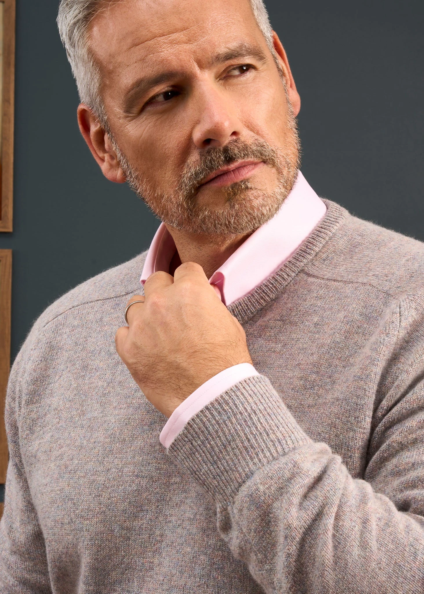 Dorset Men's Lambswool Jumper In Fusion - Classic Fit 3 Dorset Men's Lambswool Jumper In Fusion - Classic Fit - Image 3