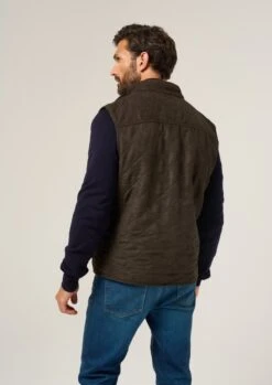 Felwell Men's Gilet In Olive - Regular Fit -AlanPaine Shop Felwell Mens Quilted Gilet Olive