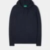 Gaisby Cotton Merino Hoodie In Dark Navy