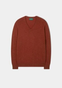 Hampshire Lambswool Jumper In Ember - Classic Fit