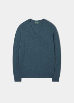 Hampshire Lambswool Jumper In Hunter - Classic Fit