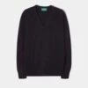 Hampshire Lambswool Jumper In Navy - Classic Fit