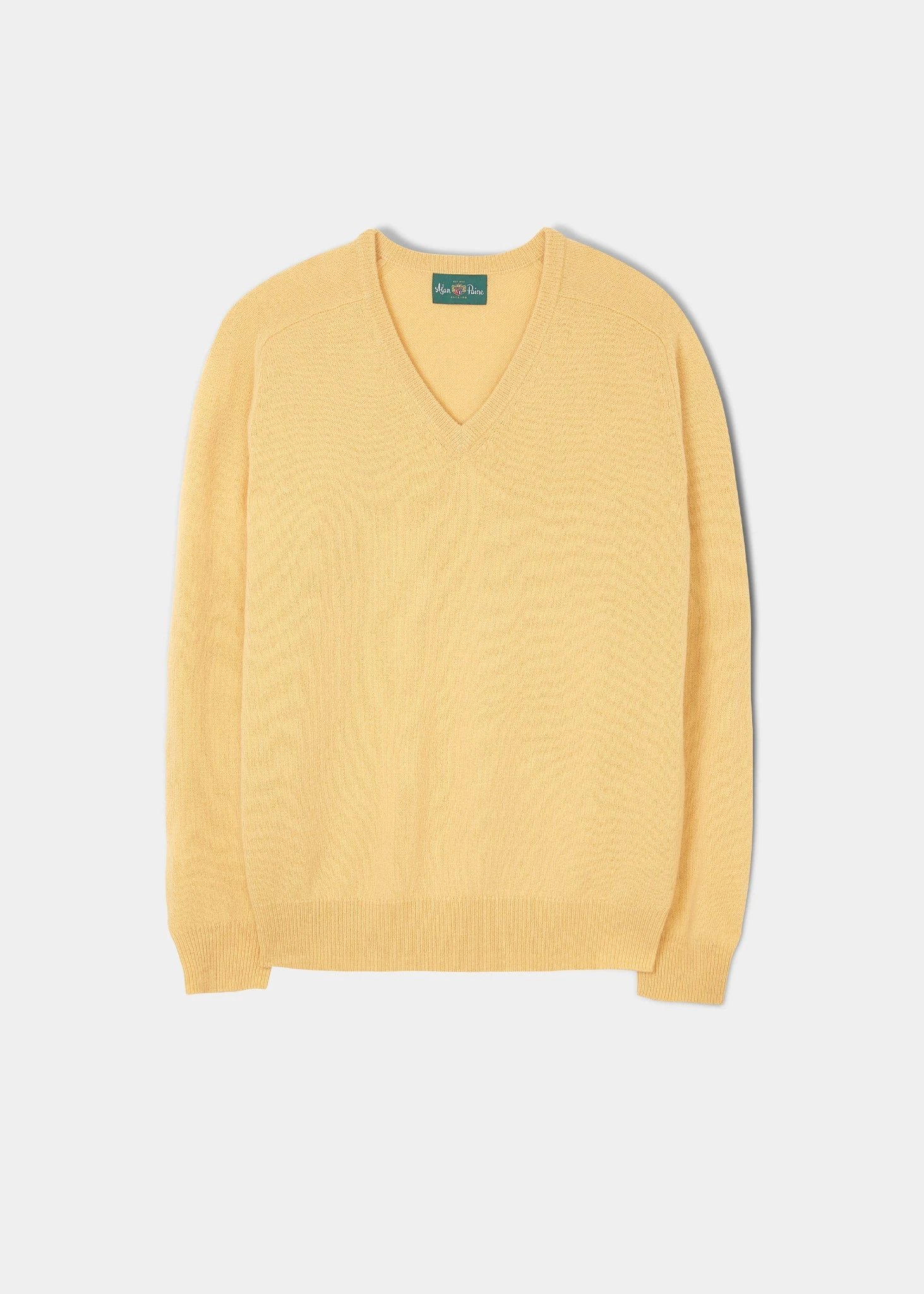 Hampshire Lambswool Jumper In Canary - Classic Fit 1 Hampshire Lambswool Jumper In Canary - Classic Fit