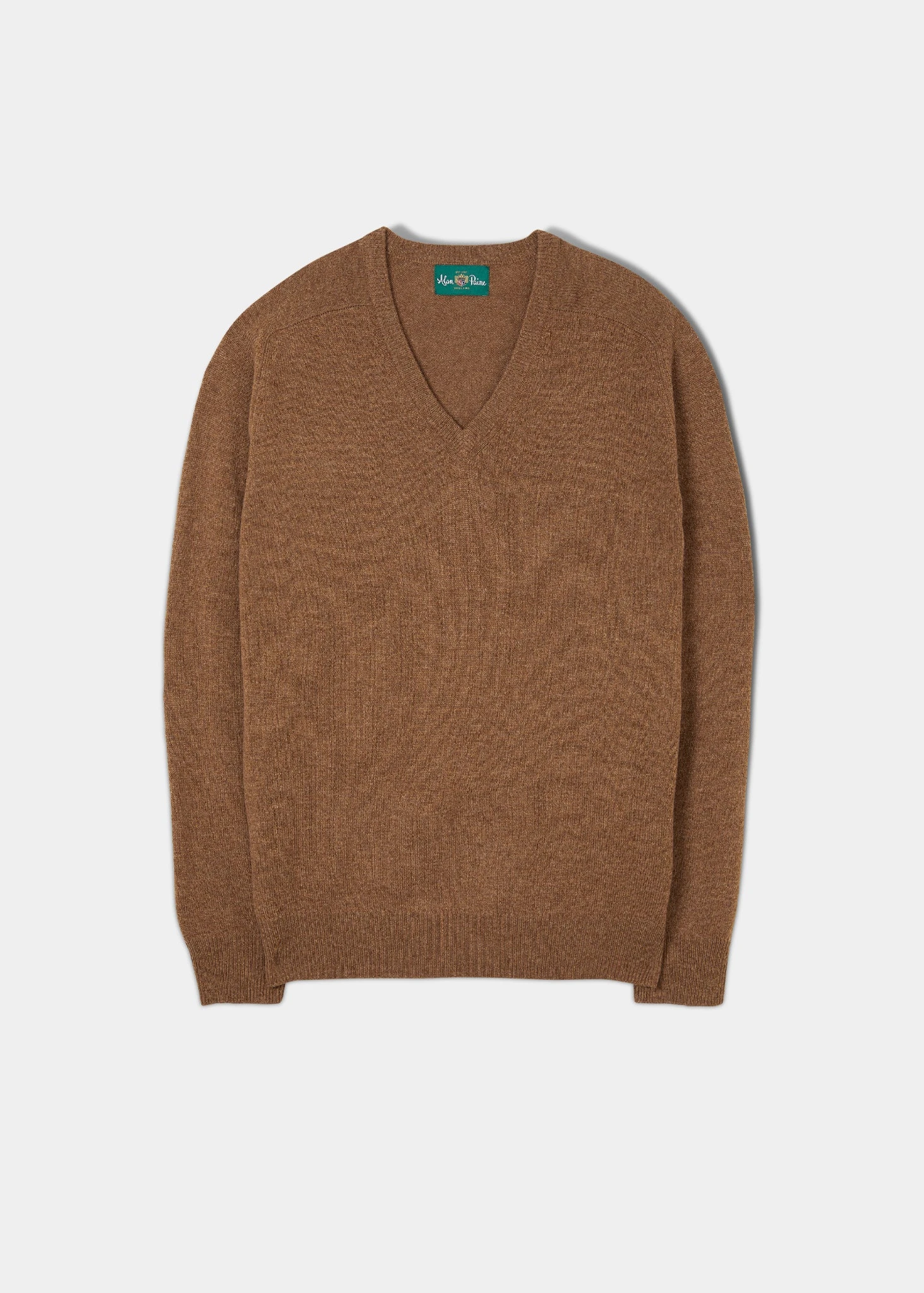 Hampshire Lambswool Jumper In Driftwood - Classic Fit 1 Hampshire Lambswool Jumper In Driftwood - Classic Fit