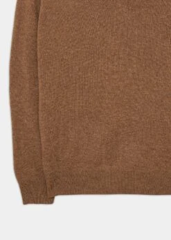 Hampshire Lambswool Jumper In Driftwood - Classic Fit 5 Hampshire Lambswool Jumper In Driftwood - Classic Fit -AlanPaine Shop Hampshire lambswool jumper driftwood 3