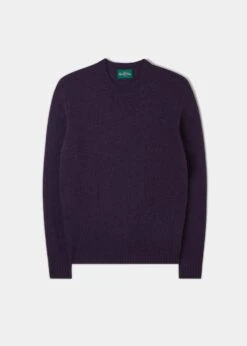 Kinnadie Supersoft Shetland Crushed Velvet Jumper - Regular Fit.