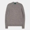 Kinnadie Supersoft Shetland Jumper In Silver Grey - Regular Fit