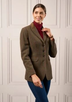 Surrey Ladies Tweed Blazer In Hemlock - Regular Fit -AlanPaine Shop Ladies Tweed Blazer Surrey Hemlock 2