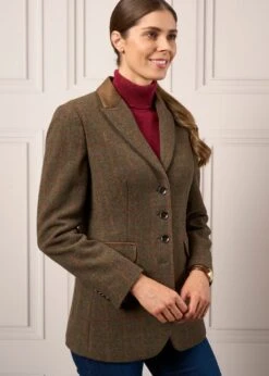 Surrey Ladies Tweed Blazer In Hemlock - Regular Fit -AlanPaine Shop Ladies Tweed Blazer Surrey Hemlock 4