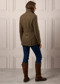 Surrey Ladies Tweed Coat In Hemlock - Regular Fit -AlanPaine Shop Ladies Tweed Jacket Surrey Hemlock 4