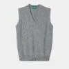 Norfolk Men's Lambswool Slipover In Grey Mix - Classic Fit