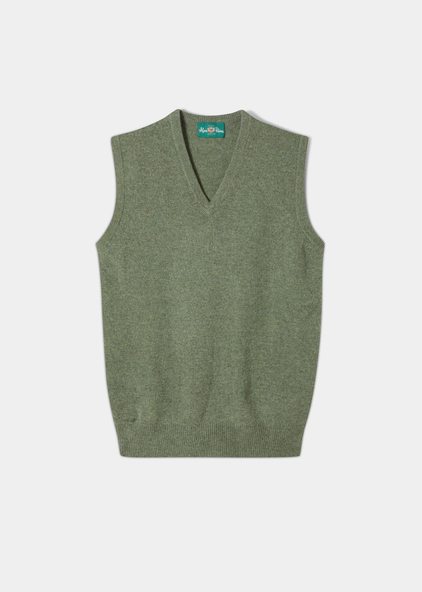 Norfolk Men's Lambswool Slipover In Landscape - Classic Fit 1 Norfolk Men's Lambswool Slipover In Landscape - Classic Fit