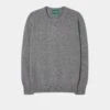 Dorset Men's Lambswool Jumper In Grey Mix - Classic Fit