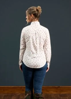 Lawen Ladies Printed Cotton Shirt - Dog & Duck Design -AlanPaine Shop Lawen Ladies Printed Cotton Shirt Dog and Duck Design 3