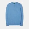 Leysmill Cotton Cashmere Jumper In Carolina Blue