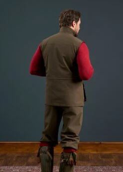 Lockwood Men's Shooting Waistcoat In Olive 8 Lockwood Men's Shooting Waistcoat In Olive -AlanPaine Shop Lockwood Mens Shooting Waistcoat Olive 3