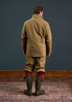 Axford Men's Waterproof Lightweight Field Coat In Aspen - Shooting Fit -AlanPaine Shop Mens Axford Waterproof Field Coat Aspen 2