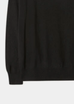 Radstone Men's Merino Wool Jumper In Black - Regular Fit 5 Radstone Men's Merino Wool Jumper In Black - Regular Fit -AlanPaine Shop Merino Wool Jumper Black 2