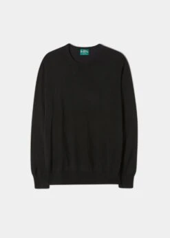 Radstone Men's Merino Wool Jumper In Black - Regular Fit