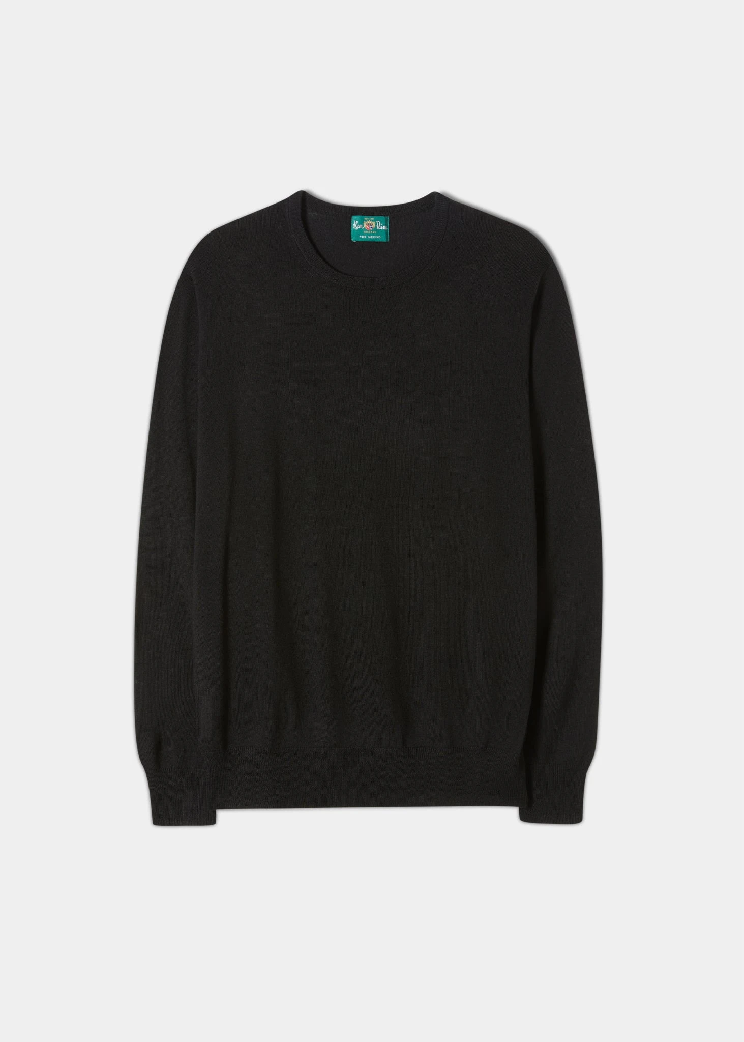 Radstone Men's Merino Wool Jumper In Black - Regular Fit 1 Radstone Men's Merino Wool Jumper In Black - Regular Fit
